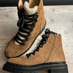 Steve Madden Ranier suede shearling boots size 11M